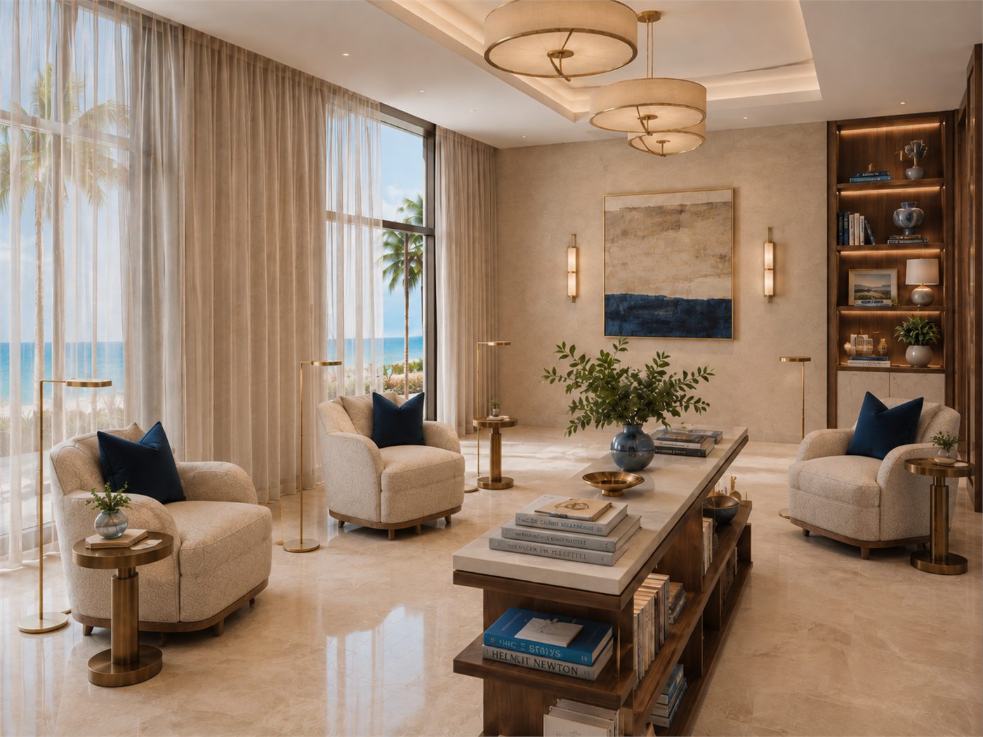 Zona de lectura en reforma interior en Alicante — Royal Imbau